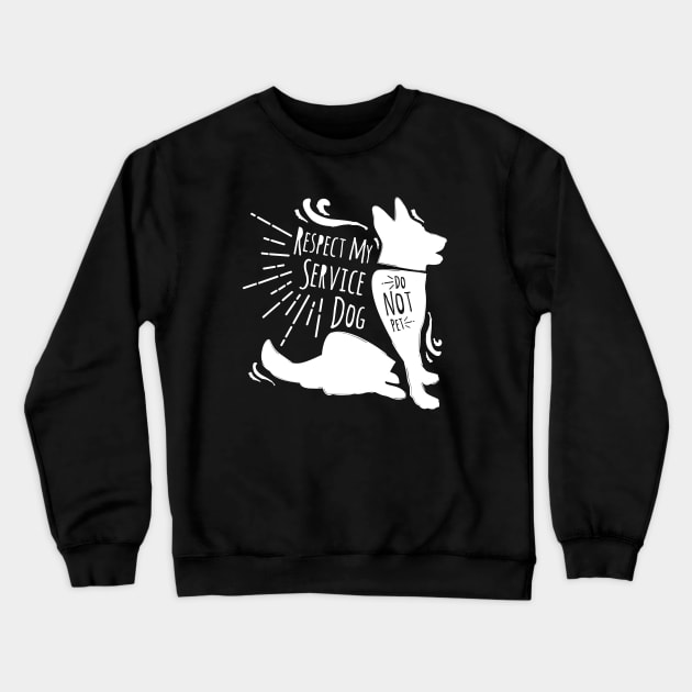 Service Dog Heroes Crewneck Sweatshirt by VCE_Treats